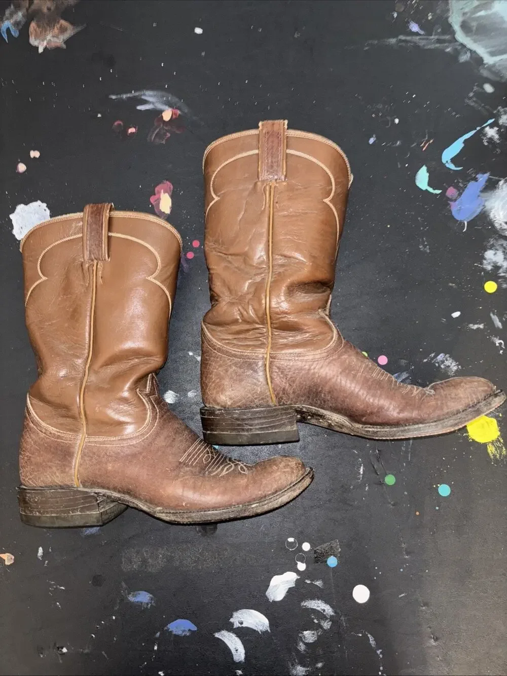 Vintage Tony Lama Cowboy Boots 7B Great Condition
